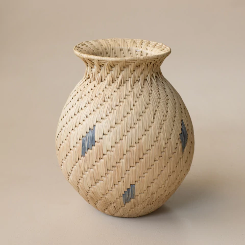 Vaso em Fibra Natural - Etnia Warao