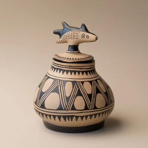 Pote Indígena em Cerâmica - Etnia Waura