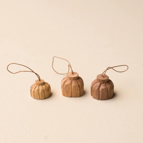 Trio Pingentes em Madeira