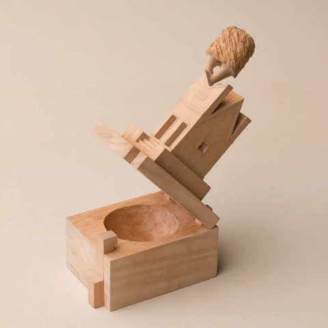 Caixa Segredo em Madeira