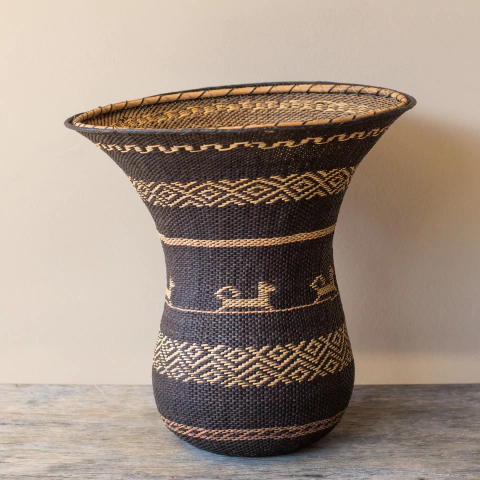 Vaso em Fibra Natural - Etnia Yekuana