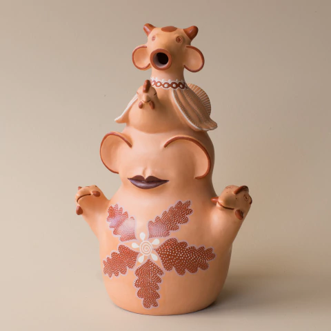 Escultura em Cerâmica do Jequitinhonha - Zezinha