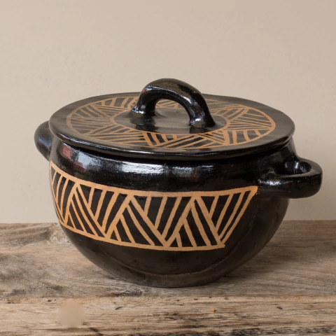 Panela Indígena em Cerâmica - Etnia Tukano