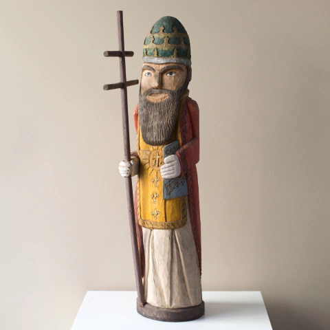 Santo em Madeira - Mané Santeiro