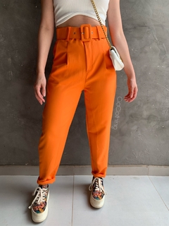 Calça Alfaiataria - laranja - comprar online