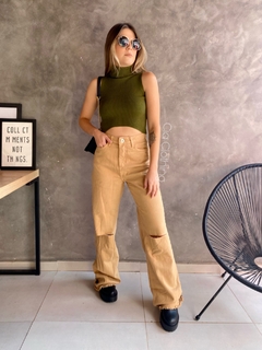 wide leg Carola - bege - comprar online
