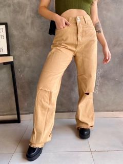 wide leg Carola - bege na internet
