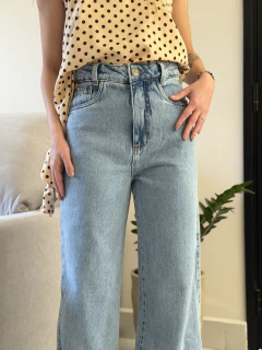 Wide Leg jeans Home - jeans claro na internet