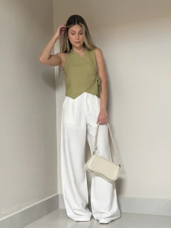 calça Pantalona Agnes - off white