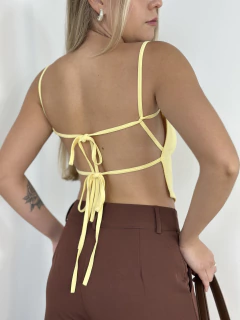 Cropped Giulia - manteiga - loja online