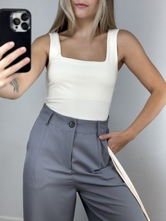 regata recorte reto - off white