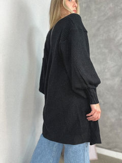 max cardigan Chiara - black - comprar online