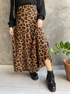 Saia envelope animal print - loja online