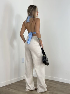 Imagem do Cropped amarrações - baby blue