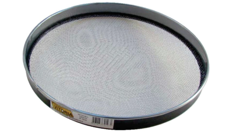 Peneira Inox Tipo Arroz c/ Tela Trançada 55 cm Aro 3 cm