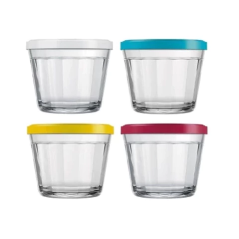 Tigela Americana c/Tampa Tampas Sortida 150ml 4210 Nadir