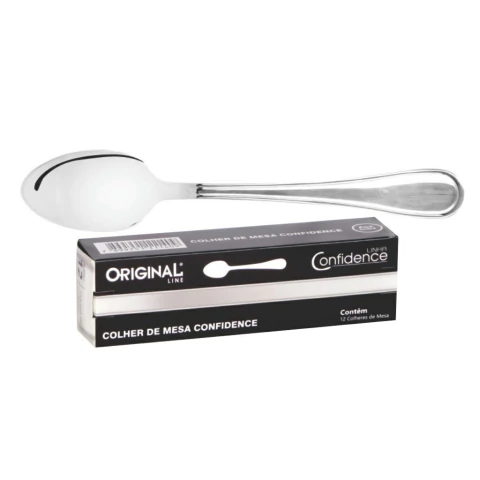 Colher Mesa Inox 20,8 cm Confidence - comprar online