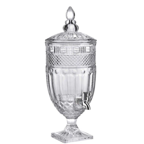 Suqueira de Cristal c/ Pe e Tampa Brandon 4,5 Litros Wolff 2684 - comprar online