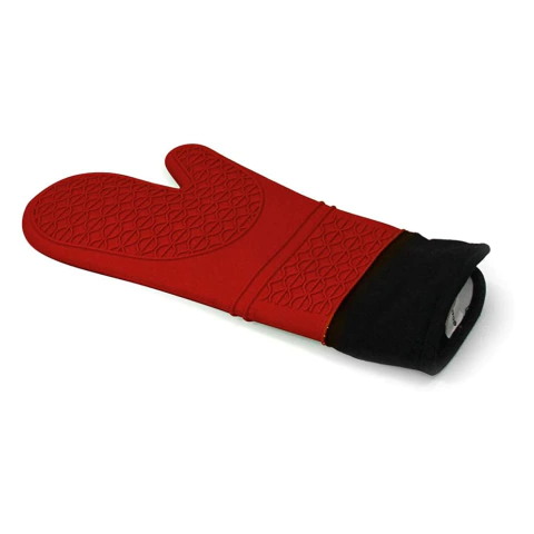 Luva Silicone Line Vermelho c/Tecido 34cm GX8670 Gourmet Mix