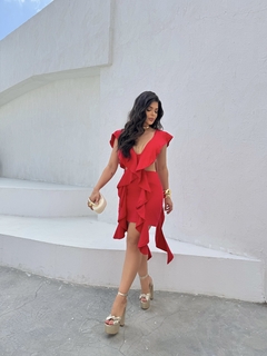 Vestido mexicana - vermelho