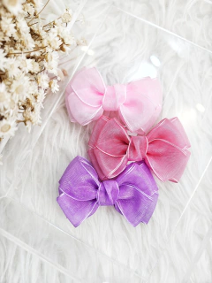 Laço Malu duplo organza - unid