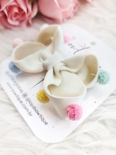 Laço Julia pompom M - comprar online