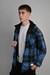 Camisaco cuadrille con corderito