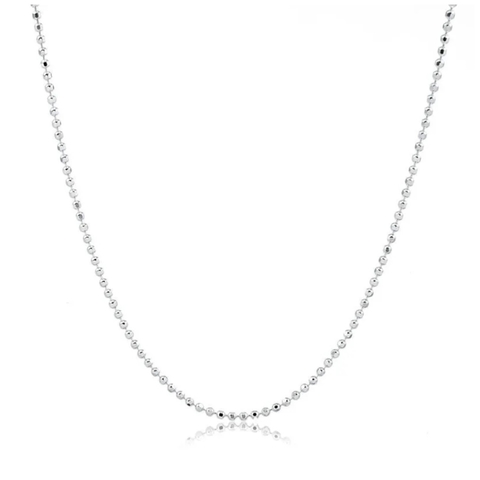 Gargantilha bolinhas diamantada 925