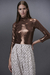 Polera Storia Shiny Caramel