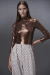 Polera Storia Shiny Caramel