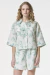 Camisa Bellagio Stampa Fiori Mint - comprar online