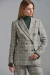 Blazer Notre Dame Cuadrillé Cream - comprar online
