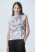 Camisa Imperiale Stampa Mappa Grafito