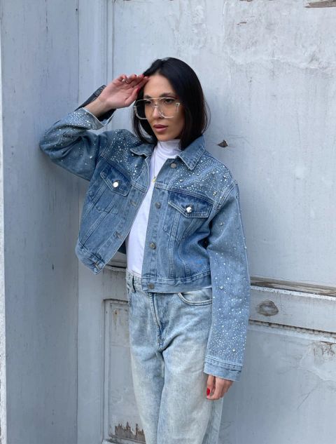 Campera Glim - celeste - comprar online