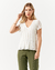 Blusa Maria Pavan A Nervuras Off White - Espaço LD