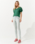 Calça Andreza Chagas Andréa Skinny Botões Baby Blue