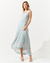 Regata Maria Pavan Tricot Evasê Azul Claro - comprar online