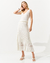 Regata Maria Pavan Tricot Evasê Off White - loja online