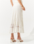 Imagem do Saia Maria Pavan Midi Barrado Off White