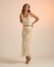 Conjunto Casualli Antonella Renda Crochet Areia