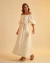 Vestido Viviane Bordado Off White