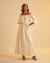 Vestido Viviane Bordado Off White - comprar online