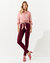 Calça Andreza Chagas Andrea Botões Skinny Acetinado
