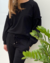 Lu Rubin Conjunto Moletom Verona Preto
