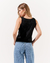 Top Maria Pavan Tricot Sabrina Preto - Espaço LD