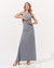 Vestido Boutic. Mel Longo Cinza