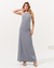 Vestido Boutic. Mel Longo Cinza - Espaço LD