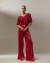 Calça Le Dress Atelier Sandra Pantalona Vermelho - comprar online