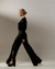 Calça Le Dress Atelier Sandra Pantalona Preto - comprar online