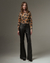 Calça Le Dress Atelier Flare Couro